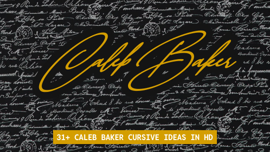 Caleb Baker name signatures